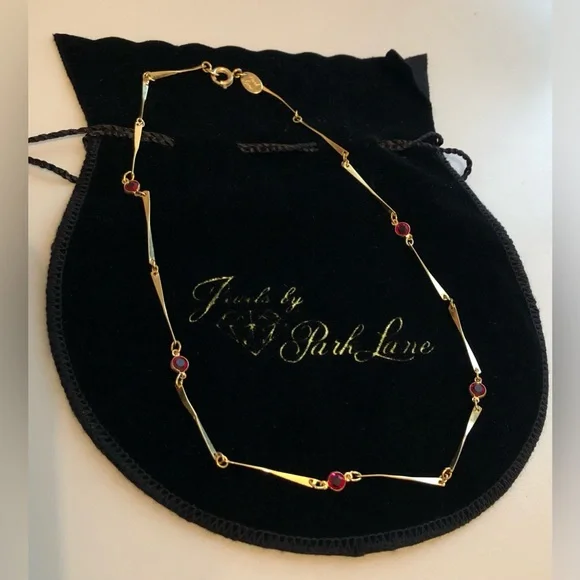 Jewels by Park Lane Gold-Tone Birthstone Necklace (July) - Picture 10 of 10